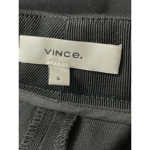 Vince Women’s Casual Cropped Flare Pants Size 6 High Rise Wide Leg Black - Picture 6 of 9